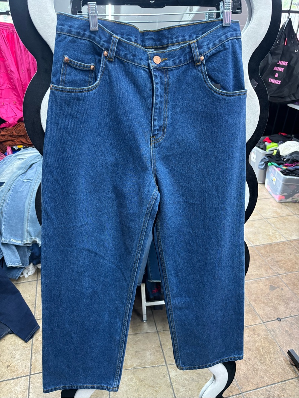 French Toast Women's Straight Leg Jeans in Dark Blue Denim